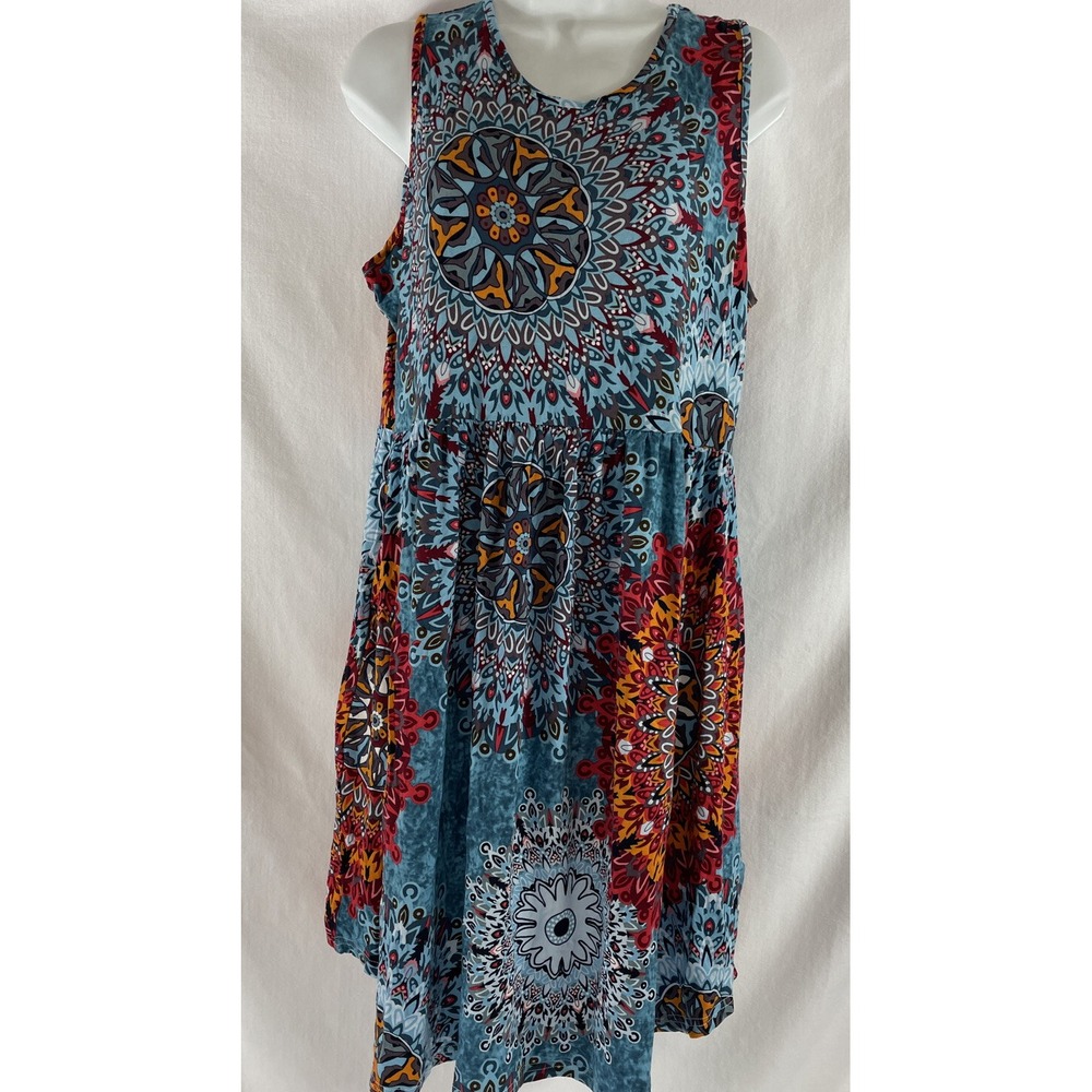 Summer Dresses for Women Beach Floral Tshirt Sundress Casual Size 2XL‎ - Picture 2 of 6